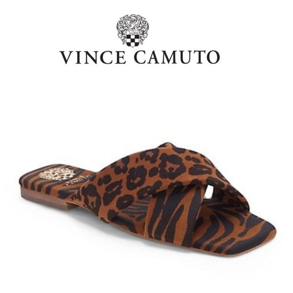 New Vince Camuto Alannie Slide Sandal, Size 6.5, 7.5 and 8 - Brown - Picture 2 of 8